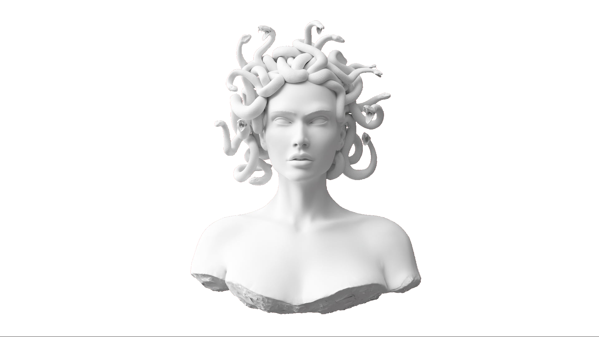 greek bust of medusa